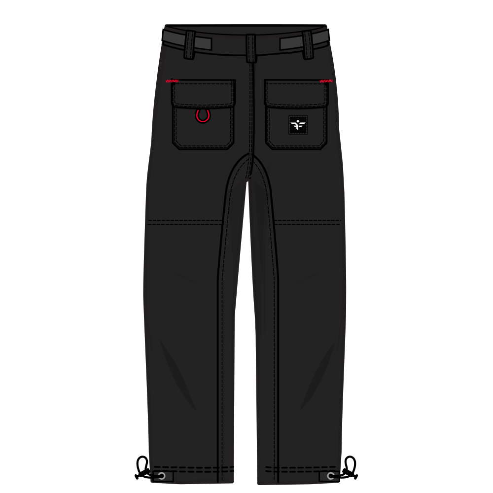 BLACK MILITARY PANTS - CVRBON VRMOR (LIMITED EDITION)