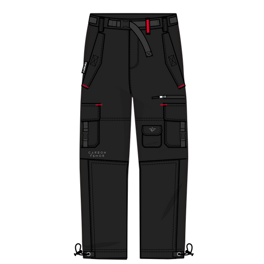 BLACK MILITARY PANTS - CVRBON VRMOR (LIMITED EDITION)