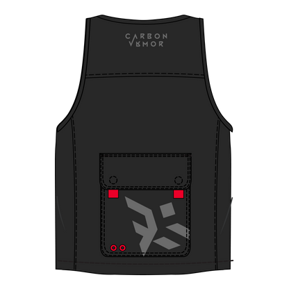 BLACK MILITARY VEST - CVRBON VRMOR (LIMITED EDITION)