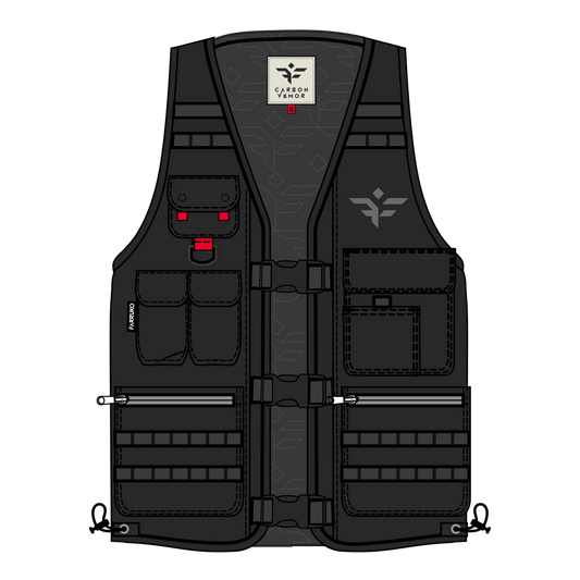 BLACK MILITARY VEST - CVRBON VRMOR (LIMITED EDITION)