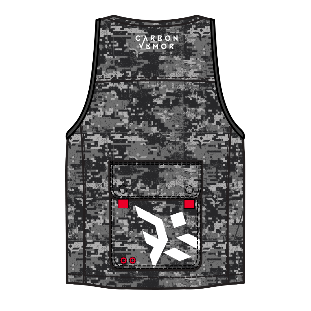 DIGITAL CAMO MILITARY VEST - CVRBON VRMOR (LIMITED EDITION)